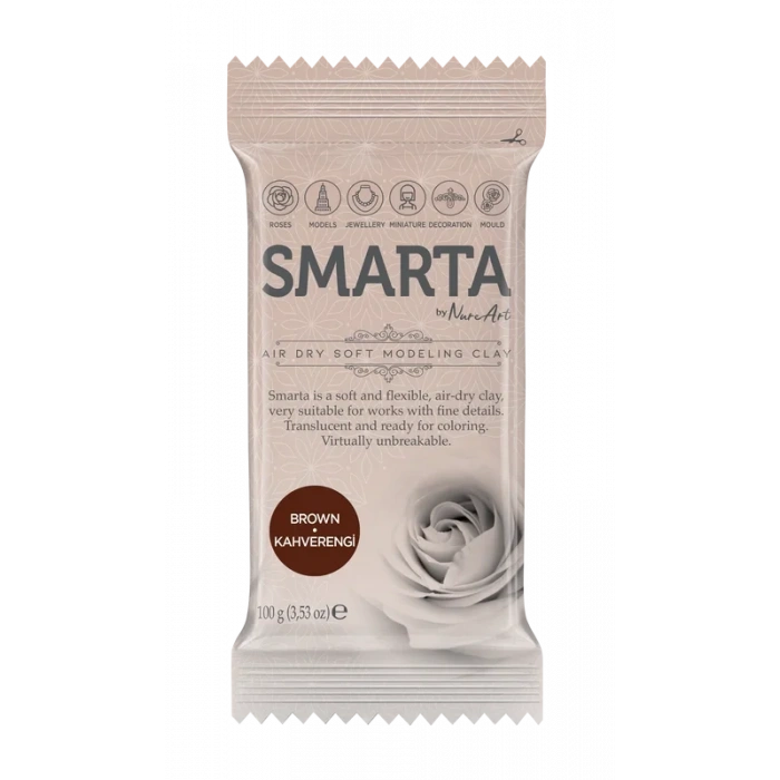 Smarta Hava İle Kuruyan Modelleme Hamuru 19 Kahverengi 100gr