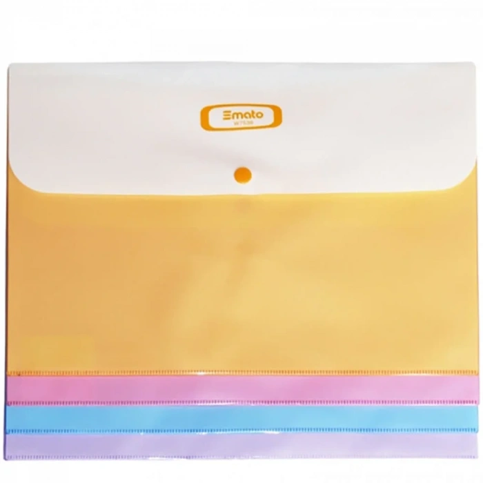 Smato Çıtçıtlı Evrak Zarfı Mat Pembe W7536