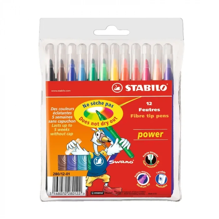 Stabilo 280 Power Keçeli Kalem 12 Renk