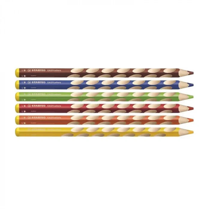 STABİLO 331 EASY COLORS SOL EL KURU BOYA KALEMİ 6 RENK