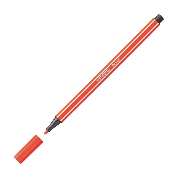 Stabilo 68 Pen Keçe Uçlu Kalem 40 Açık Kırmızı