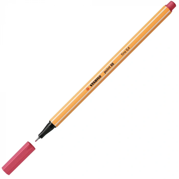 Stabilo Keçe Uçlu İnce Kalem 88 Point 0.4 MM Çilek Kırmızısı 88/49
