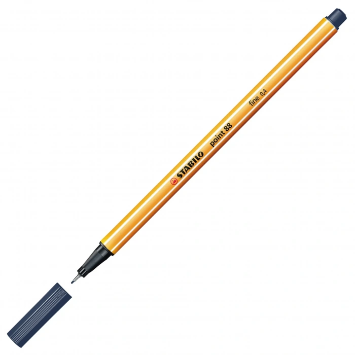 Stabilo Point 88 İnce Uçlu Keçeli Kalem 98 Mavi Siyah