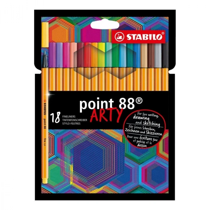 Stabilo Point 88 İnce Uçlu Keçeli Kalem Seti ARTY 18li