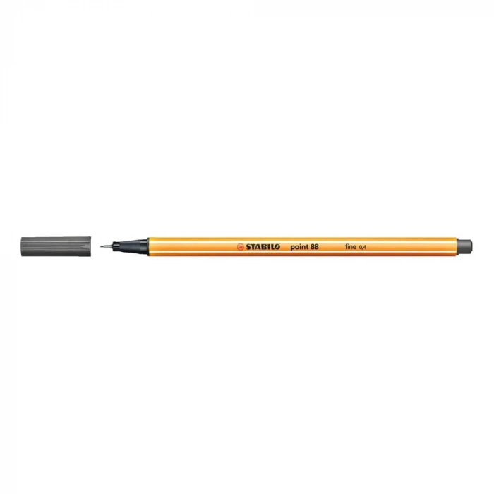 Stabilo Point 88 Keçeli Kalem 0.4 mm Koyu Gri