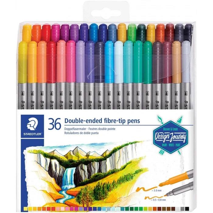 Staedtler Keçeli Kalem Seti Çift Taraflı 36 Renk