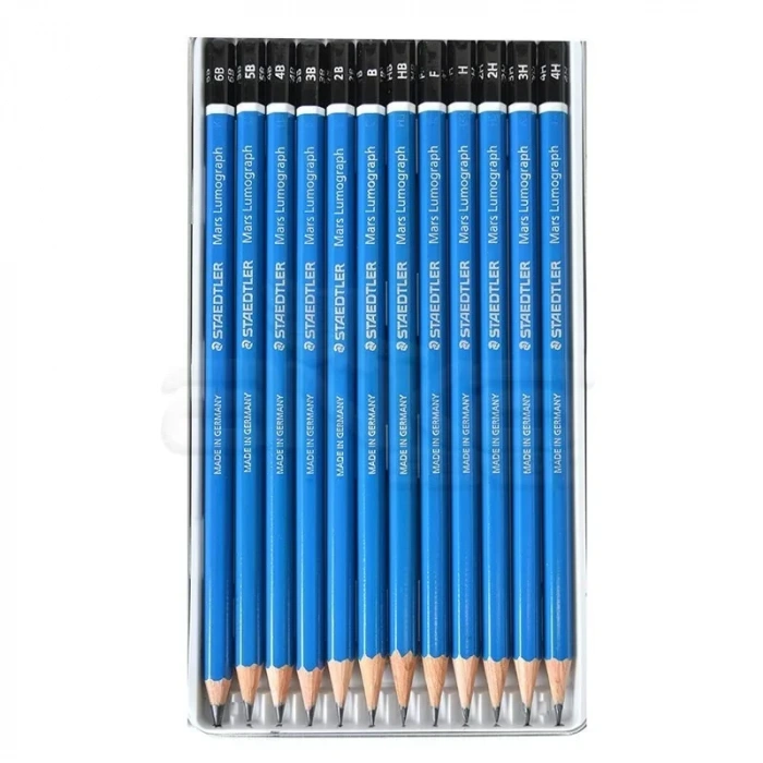 Staedtler Mars Lumograph Dereceli Kalem Seti 12li