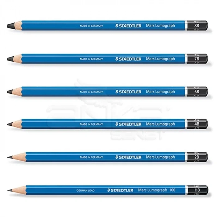 Staedtler Mars Lumograph Dereceli Kalem Seti 6lı