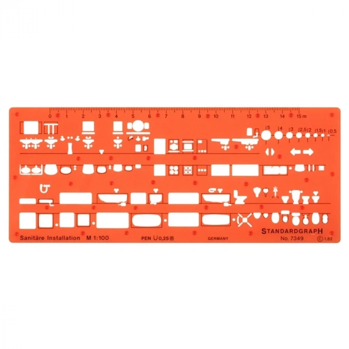 Standardgraph Tesisat Şablonu I - 1/100