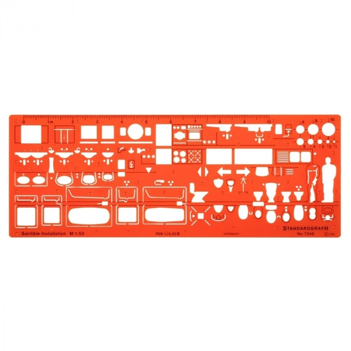 Standardgraph Tesisat Şablonu I - 1/50