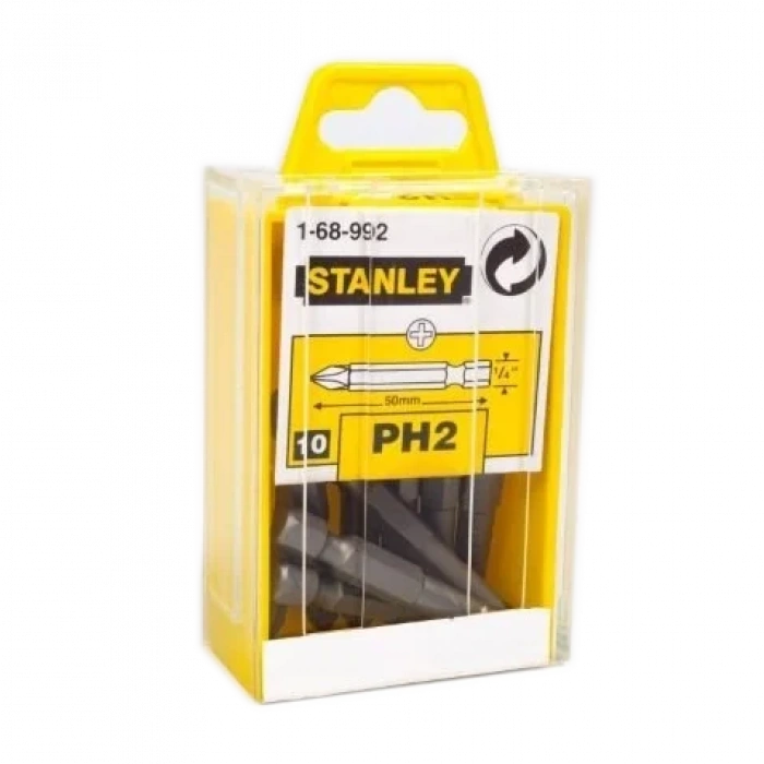 STANLEY 1-68-992 1/4 Yıldız Bits Uç Ph2 X 50 mm (10 Adet)