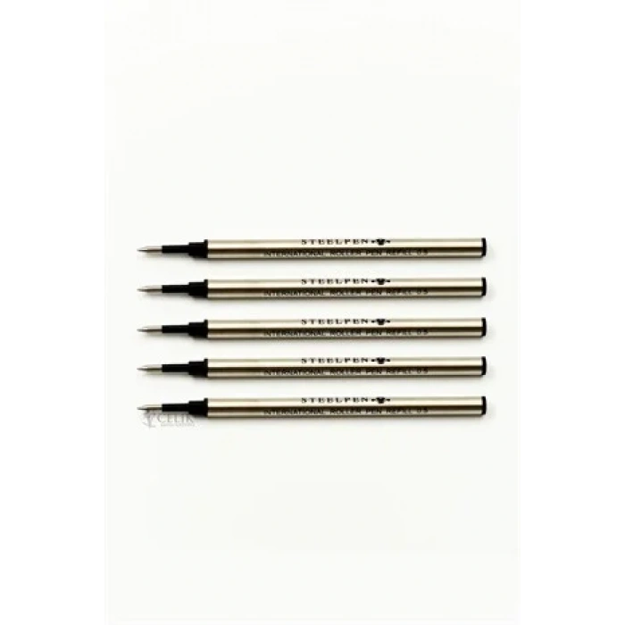 STEELPEN Y651S ROLLER KALEM YEDEĞİ METAL SİYAH