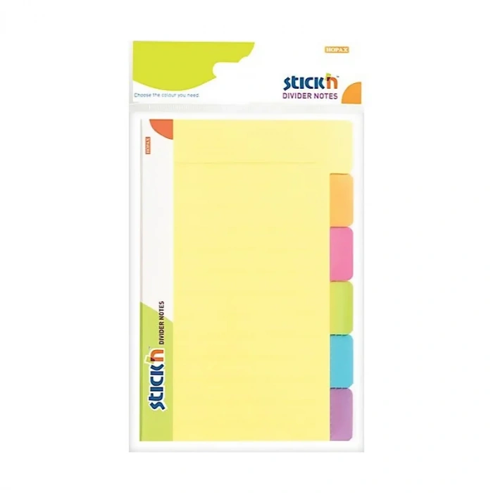 STİCKN 21460 SEPERATÖRLÜ YAPIŞKANLI NOT KAĞIDI 149x98 ÇİZGİLİ SARI