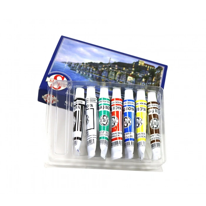 SÜDOR 7 RENK TÜP GUAJ BOYA SD571