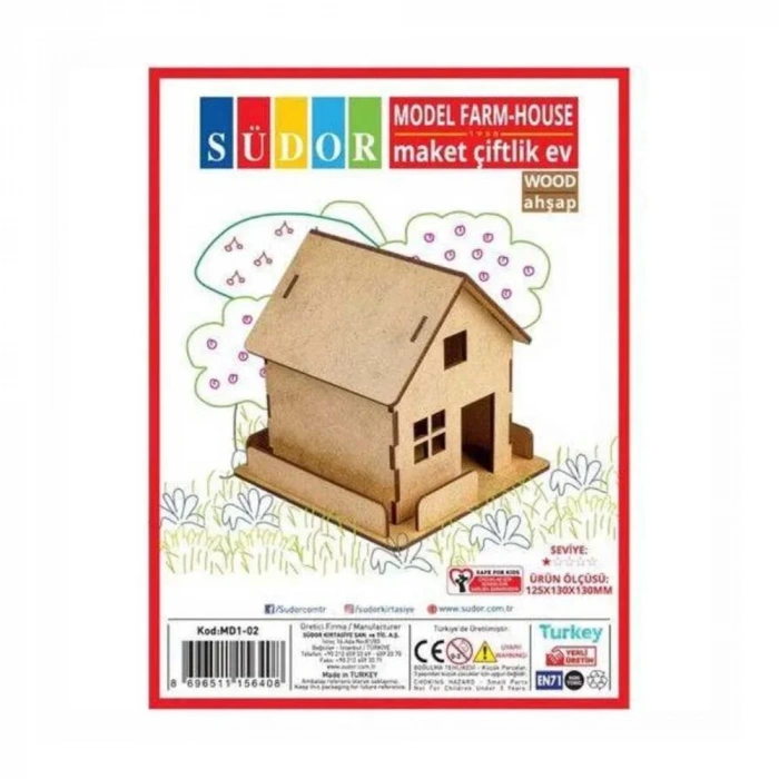 Südor Ahşap Maket Çiftlik Ev Md-1-02