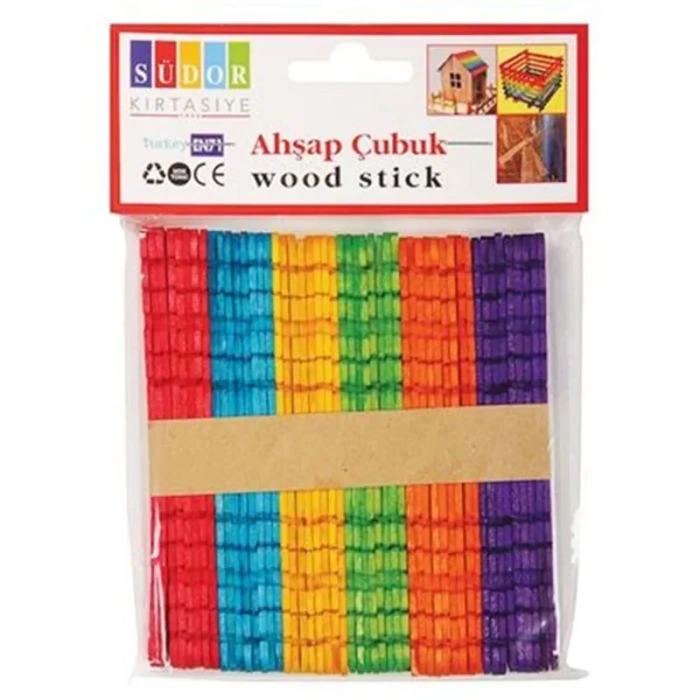 Südor Bs73 Renkli Ahşap Geçmeli Çubuk