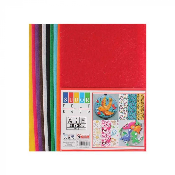 Südor Keçe 20x30 Cm 10 Renk 180 gr SK37