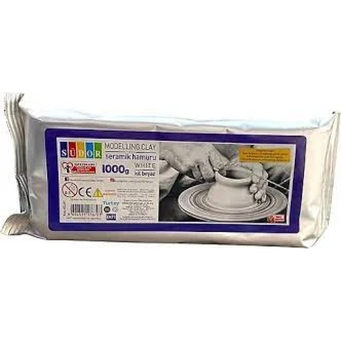 SÜDOR KİL263 SERAMİK HAMURU BEYAZ 1000gr