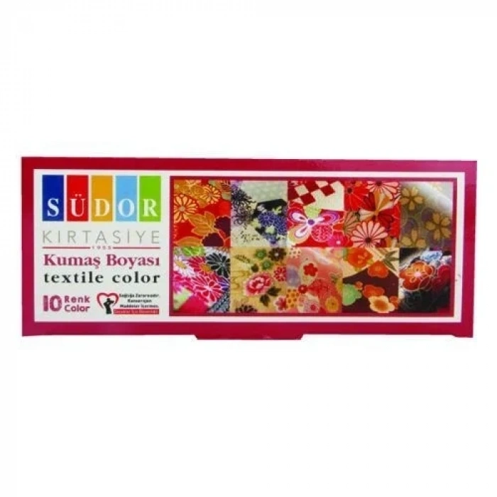 Südor Kumaş Boyası Seti 10 Renk x 25 ml.