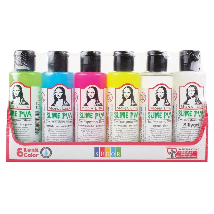 Südor Mona Lisa Slime Jeli 70 ml. 6lı Set