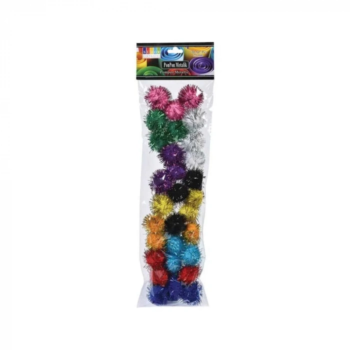 Südor Ponpon Metalik 25mm 30lı