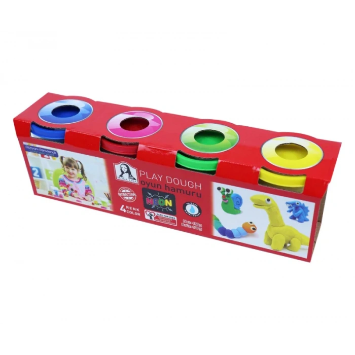 SÜDOR SD244F MONALİSA OYUN HAMURU NEON 4 RENKx120gr