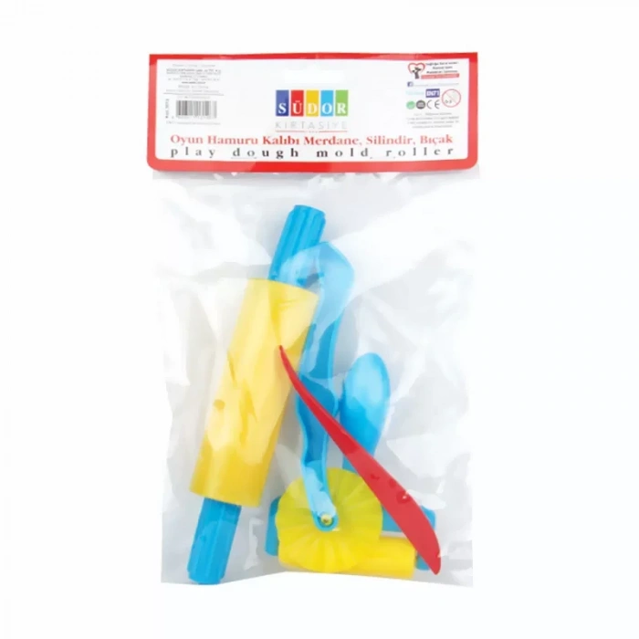 Südor So16 Oyun Hamuru Kalıbı Oklava-bıçak Set