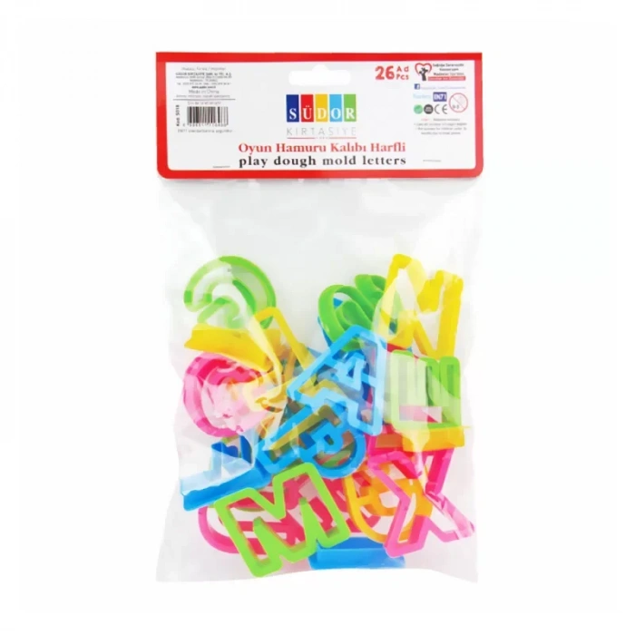 Südor So18 Oyun Hamuru Kalıbı Harfli 26lı Set
