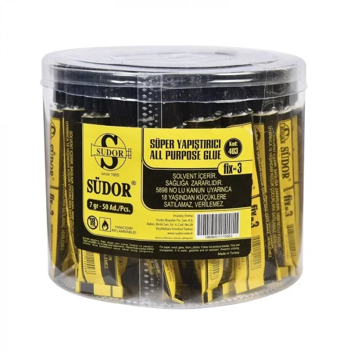 SÜDOR YAPIŞTIRICI FIX NO:7 19 gr SU BAZLI SD417