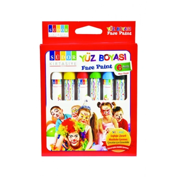 SÜDOR YB01 YÜZ BOYASI 6 RENK