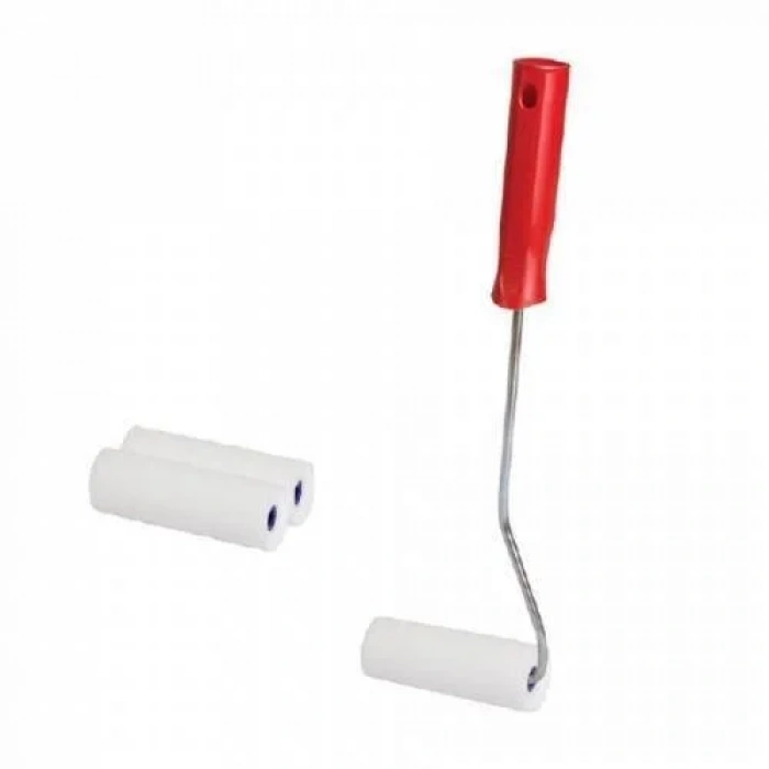 Sünger Rulo Fırça Metal Saplı 10cm +2 Sünger Yedek