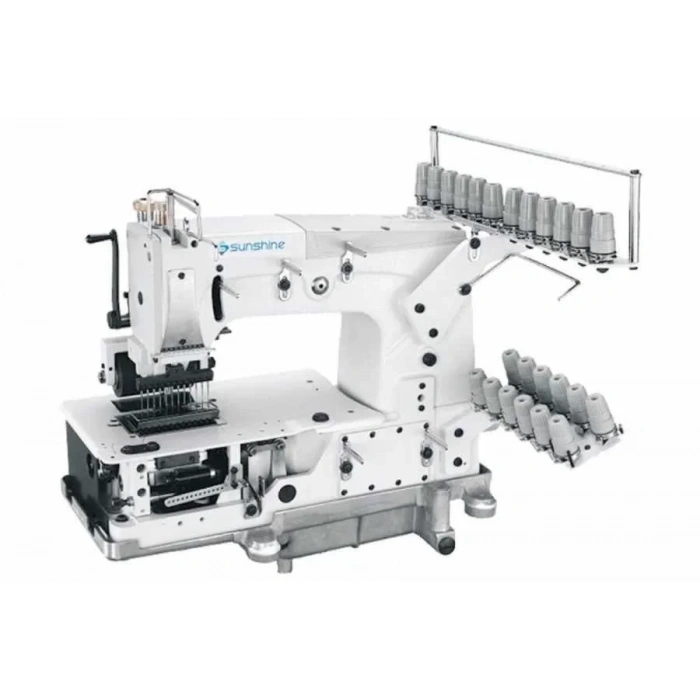 Sunshine Db-78712 P 12 İğne Zincir Dikiş Makinası (6.4mm) Kavramalı Motor