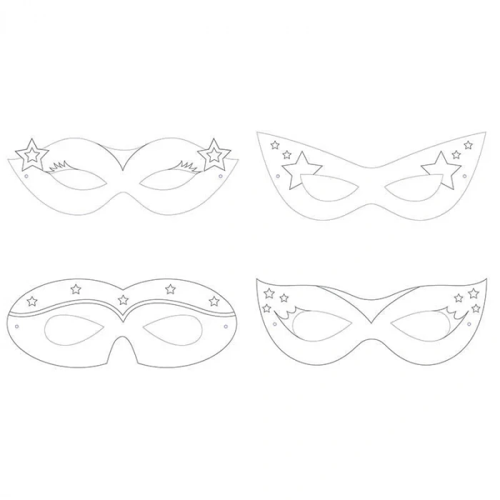 Superhero Girl Boyanabilir Maske 12  Adet