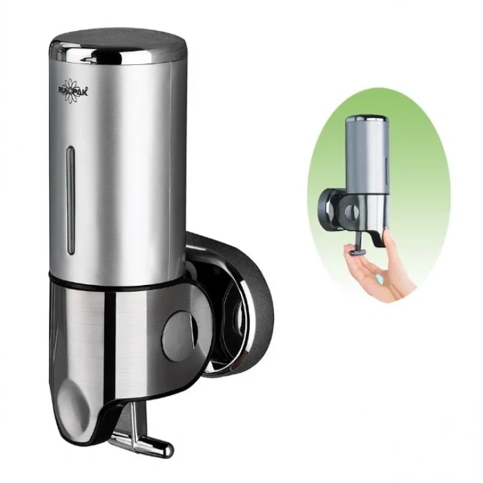 T Çekmeli Krom Sıvı Sabun Aparatı 500 Ml ( 1 Adet )