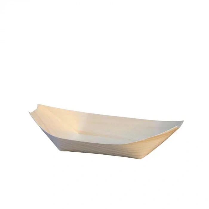 Tahta Kayık Tabak 6,5x17 Cm - 50 Adet