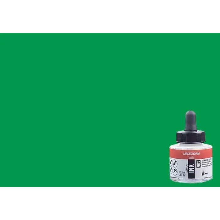 Talens Amsterdam Acrylic Ink 30ml 618 Permanent Green Light