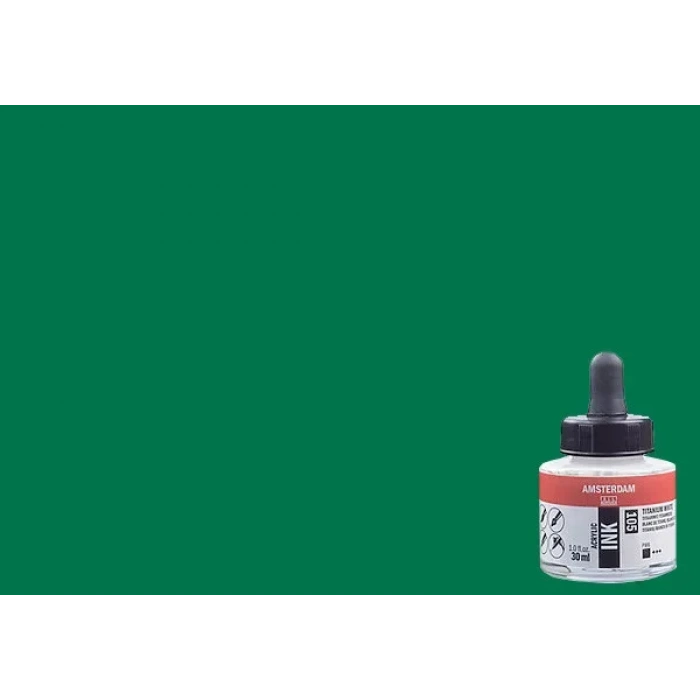 Talens Amsterdam Acrylic Ink 30ml 619 Permanent Green Deep