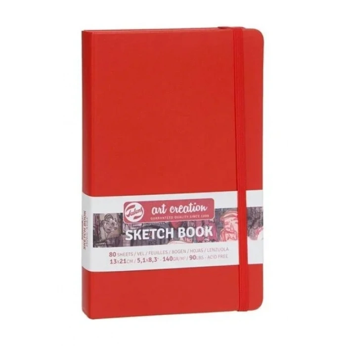 Talens Art Creation Eskiz Bloğu Sert Kapak 140gr 13x21cm Kırmızı 80yp