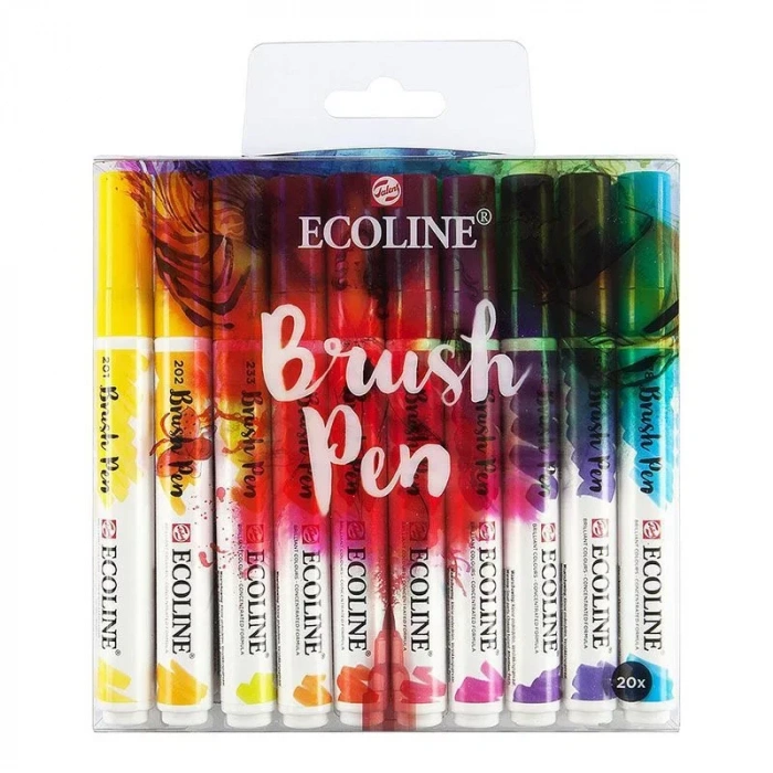 Talens Ecoline Brush Pen 20li Set 9004