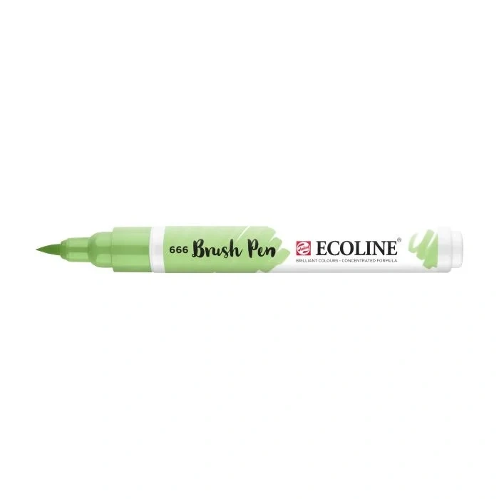 Talens Ecoline Brush Pen Fırça Uçlu Kalem 666 Pastel Green