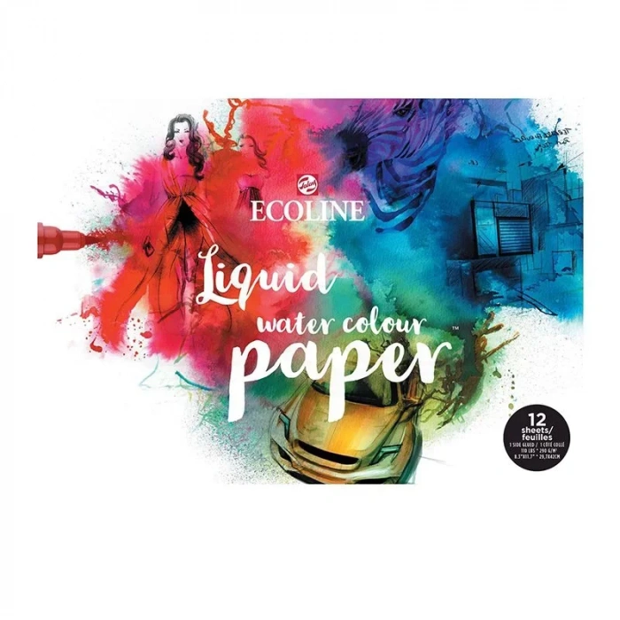 Talens Ecoline Liquid Water Colour Paper A3 290g 12 Yaprak