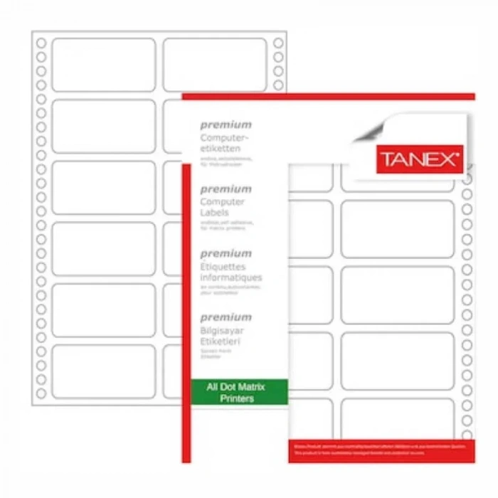 TANEX 35x77 BİLGİSAYAR ETİKETİ 1500 LÜ TN-0018