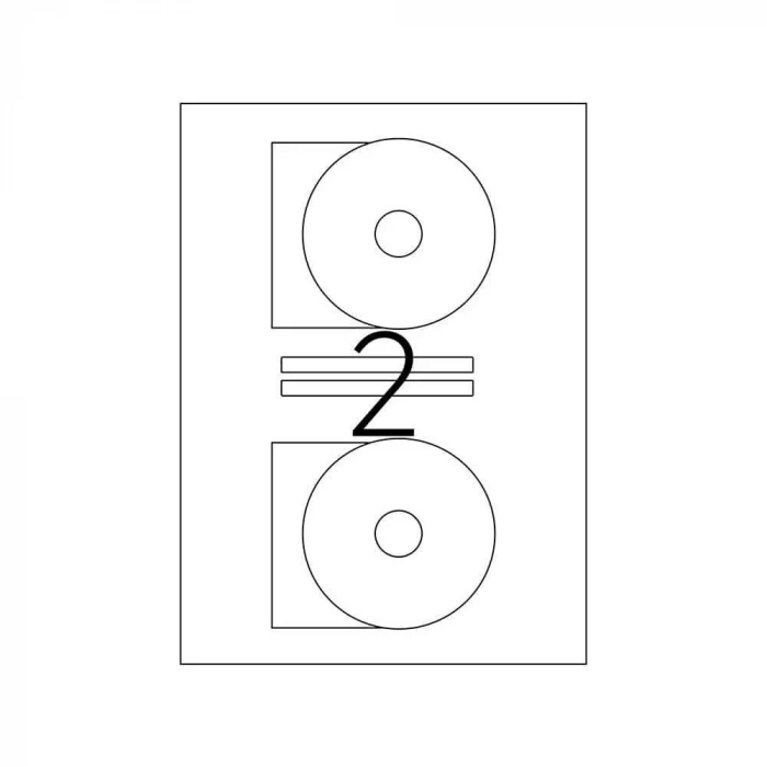 Tanex Laser Etiket Cd Kod 2116 116mm X 41mm