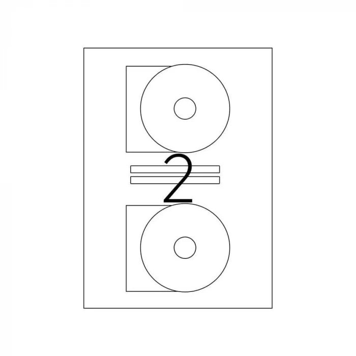 Tanex Laser Etiket Cd Kod 2116 116mm X 41mm