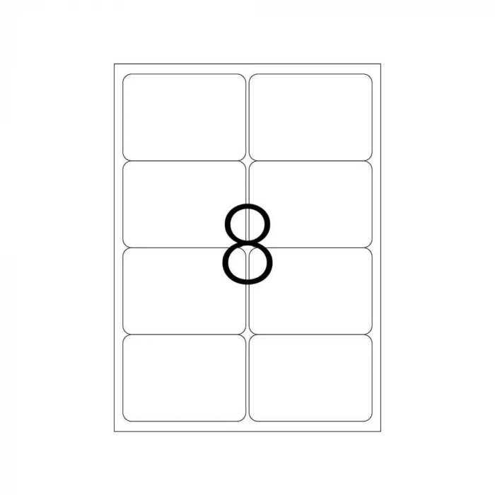 Tanex Laser Etiket Kod 2008 99.1mm X 67.7mm