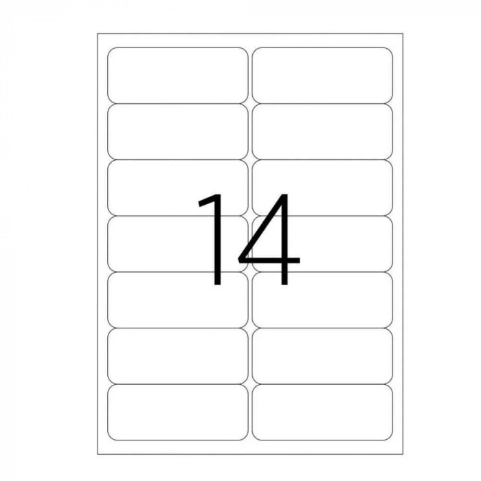 Tanex Laser Etiket Kod 2014 99.1mm X 38x1mm