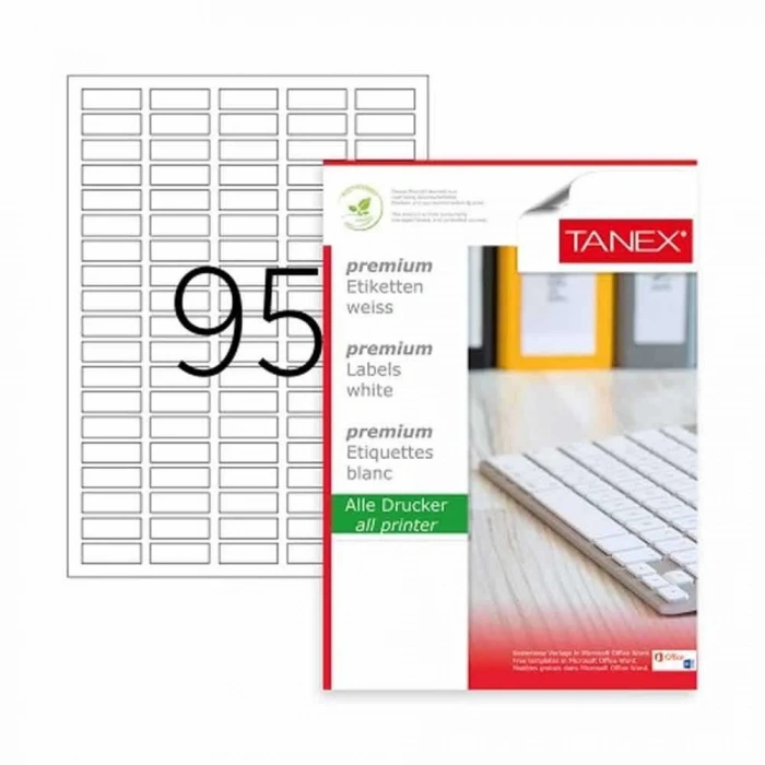 Tanex Laser Etiket Kod 2095 30mm X 12mm