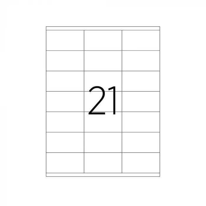 Tanex Laser Etiket Kod 2121 70mm x 38mm