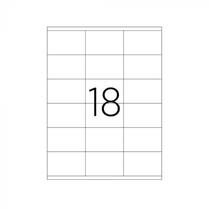 Tanex Laser Etiket Kod 2218 70mm x 46mm