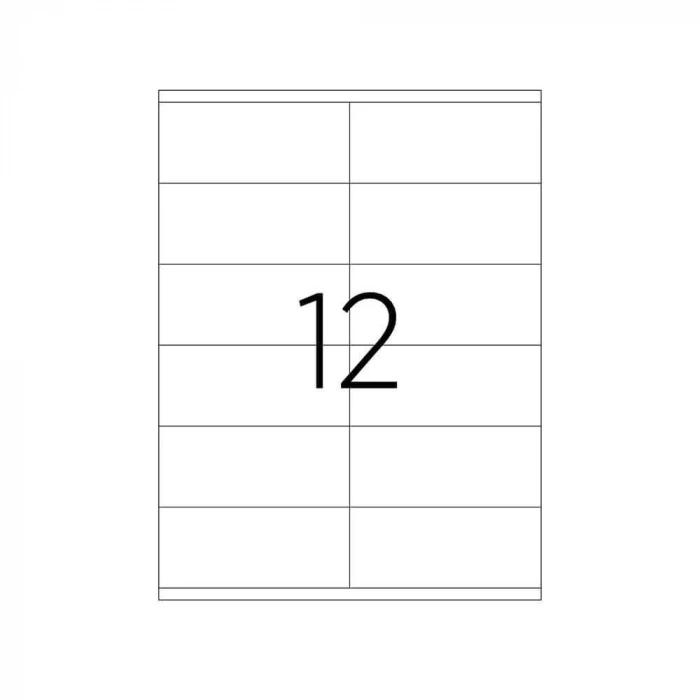 Tanex Laser Etiket Kod 2512 105mm X 46mm